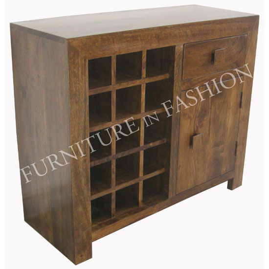 Dakota Wine Rack Dark Finish,LS003N