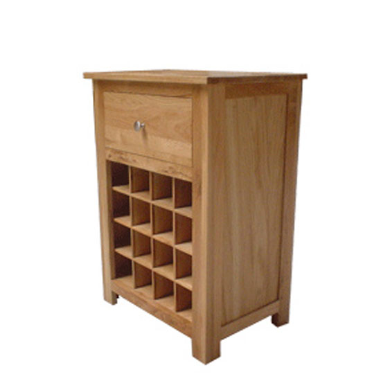 Waverley Solid Oak Wine Rack Table