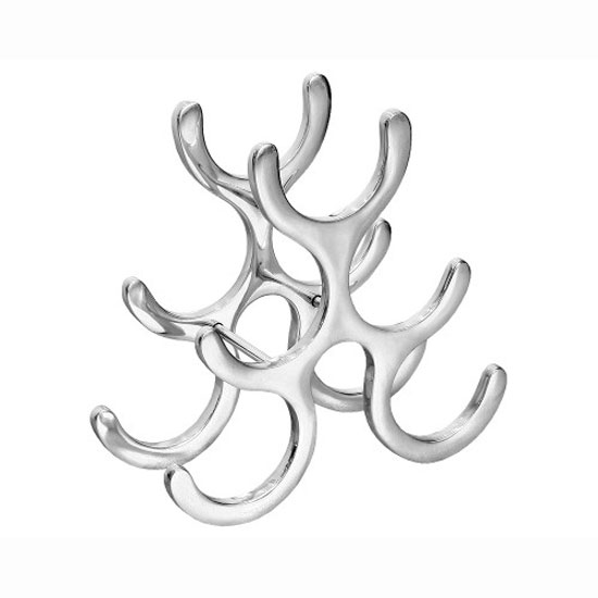 Aluminium 5 Bottle Wine Rack, JE22