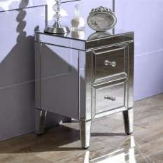 Mirrored Bedside Cabinets Tables UK