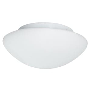 Mankato Modern Opal Glass Large Bathroom Ceiling Light In White - UK