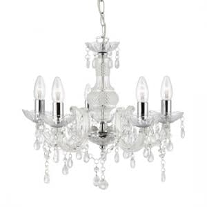 Marie Therese Chrome Ceiling Light - UK