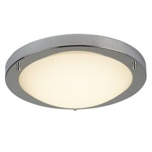 Chrome Silver Finish LED Celing Light With Flush Fitting - UK