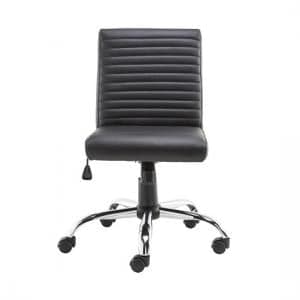 Laning Home And Office Chair In Black Faux Leather - UK