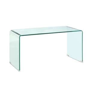 Cascade Rectangular Glass Coffee Table In Clear - UK