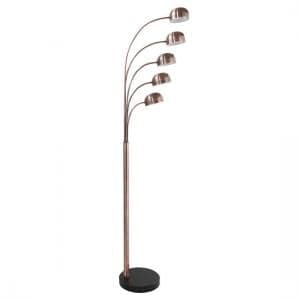 Tupelo Floor Lamp In Brown With Black Marble Base - UK