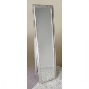 Rocco Cheval Silver Floral Frame Freestanding Mirror - UK