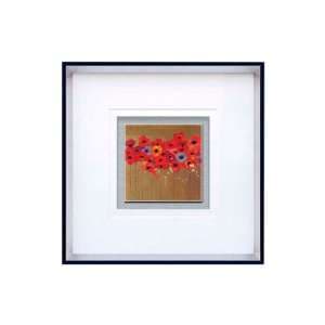 Agatiyo Poppies Two Square Wall Art Frame In Multicolor - UK