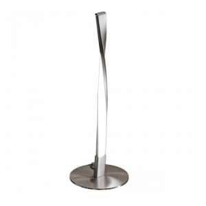 Alimos Small Twist Table Lamp In Satin Nickel - UK