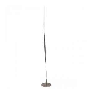 Alimos Tall Twist Floor Lamp In Satin Nickel - UK