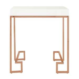 Alluras End Table In Rose Gold       - UK