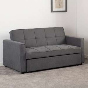 Annecy Fabric Sofa Bed In Dark Grey - UK