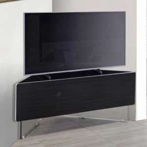 Adeja Corner High Gloss TV Stand In Black - UK