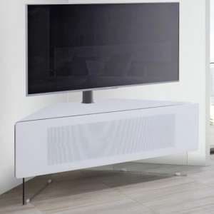 Adeja Ultra Corner High Gloss TV Stand In White - UK