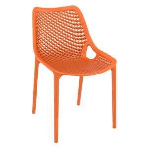 Aultas Outdoor Stacking Dining Chair In Orange - UK
