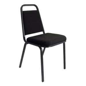 Banqueting Stacking Office Visitor Chair In Black - UK