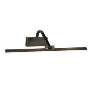 Bilbao Small LED Picture Wall Light In Black Brushed Gold - UK