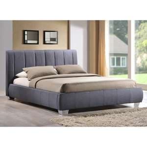 Braunston Fabric Upholstered King Size Bed In Grey - UK