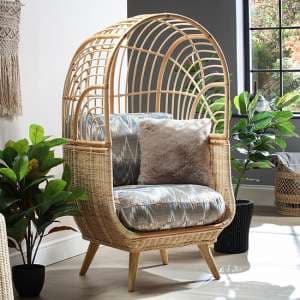 Cainta Rattan Armchair With Alpine Seat Cushion - UK
