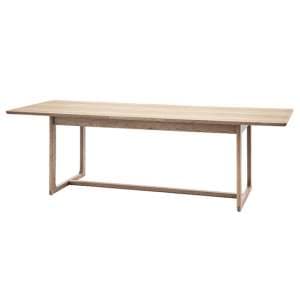 Cairo Extending Wooden Dining Table In Smoked Oak - UK
