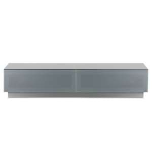 Crick LCD TV Stand Large In Grey With Glass Door - UK