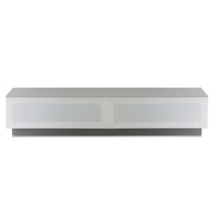 Crick LCD TV Stand Large In White With Glass Door - UK