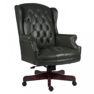 Chairman Green Traditional Leather Executive Chair - UK
