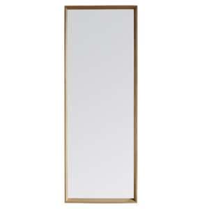 Chelan Leaner Floor Mirror In Oak Wooden Frame - UK