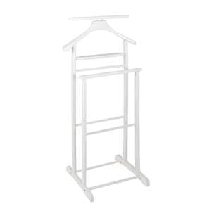Clarkdale Wooden Valet Stand In White - UK
