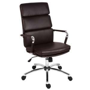 Deco Retro Eames Style Executive Office Chair In Brown - UK