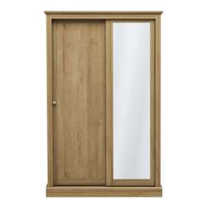 Devan Wooden Sliding Wardrobe With 2 Doors In Oak - UK