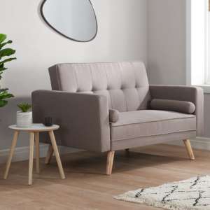Ethane Fabric Sofa Bed Medium In Grey - UK