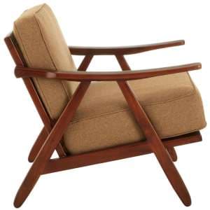 Formosa Fabric Bedroom Chair With Walnut Wooden Frame - UK