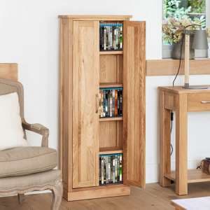 Fornatic Wooden DVD Storage Cabinet In Mobel Oak - UK