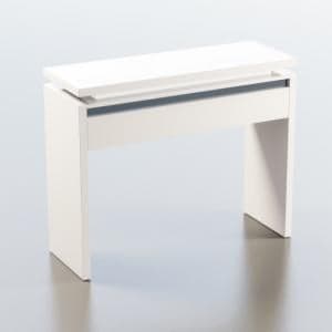 Garde Console Table In White And Black Gloss With LED Lights - UK