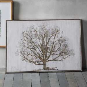 Hester Golden Oak Framed Wall Art In Brown And Natural - UK
