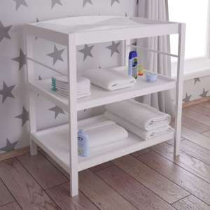 Kudl Kids Wooden Changing Table In White - UK