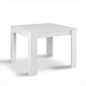 Lorenz Dining Table Square In White High Gloss - UK