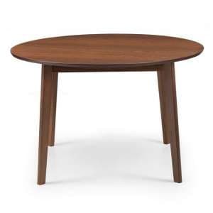 Faber Wooden Round Dining Table In Walnut Effect - UK