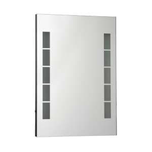 Melona Small Wall Bedroom Mirror With LED Lights In Clear - UK