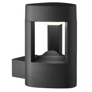 Michigan Outdoor LED Wall Light In Grey With Clear Diffuser - UK