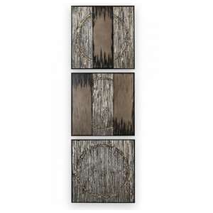 Miracle Painting Wooden Wall Art In Graphite - UK