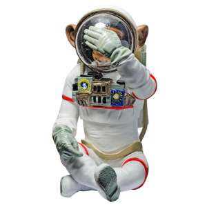 Monkey Astronaut Figurine See No Evil Resin Sculpture - UK
