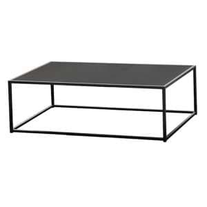 Oakhill Glass Top Coffee Table In Matt Slate And Charcoal - UK