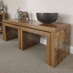 Jawcraig Contemporary Wooden Coffee Table Set - UK