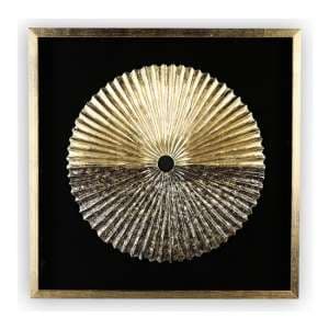 Plato Painting Glass Wall Art In Gold Wooden Frame - UK