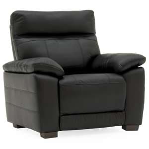 Posit Leather 1 Seater Sofa In Black - UK