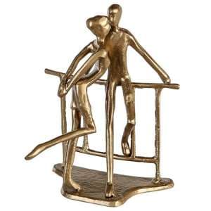 Romance Iron Design Sculpture In Gold - UK