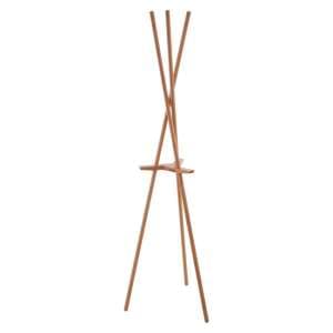 Rosta Bamboo Wooden Coat Stand In Natural - UK
