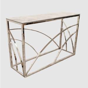 Seattle Sintered Stone Top Console Table In Stomach Ash Grey - UK